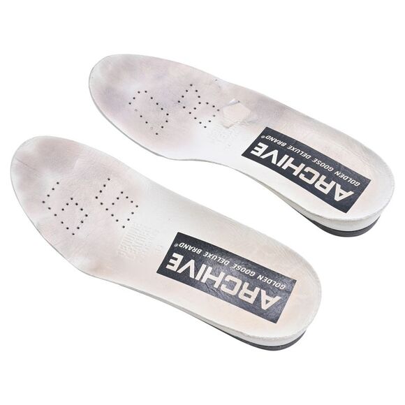 Golden Goose Super-Star with Gray Suede Star and Heel Tab Sneakers in White - Picture 7 of 11